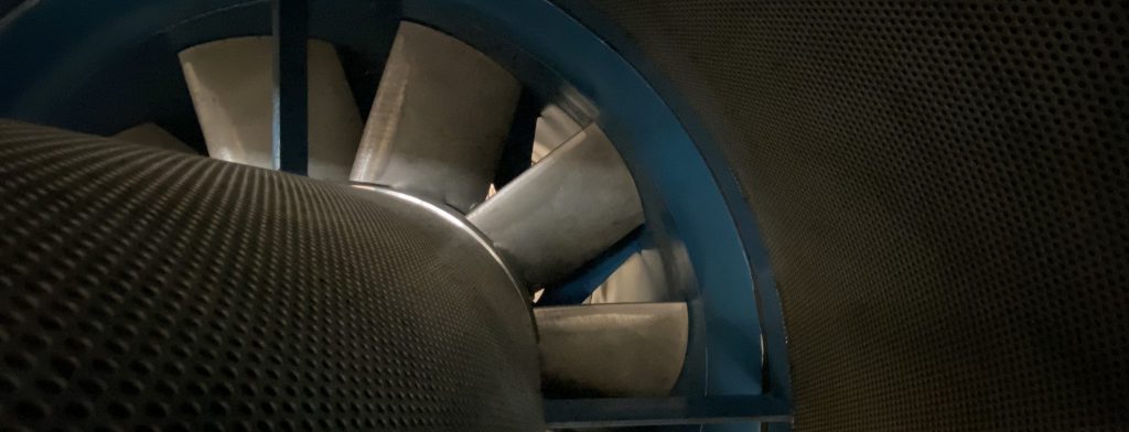 Wind tunnel — test section view